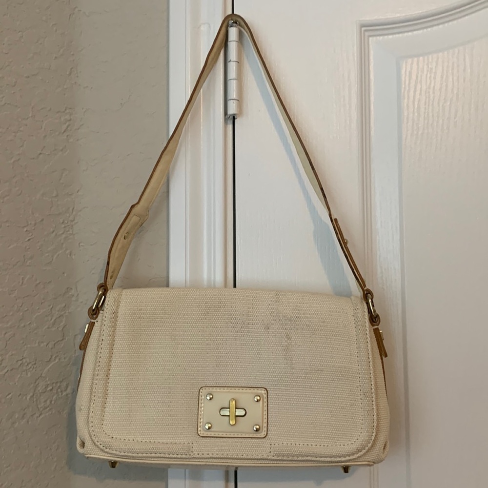 Ladies White Sarah Violet Purse